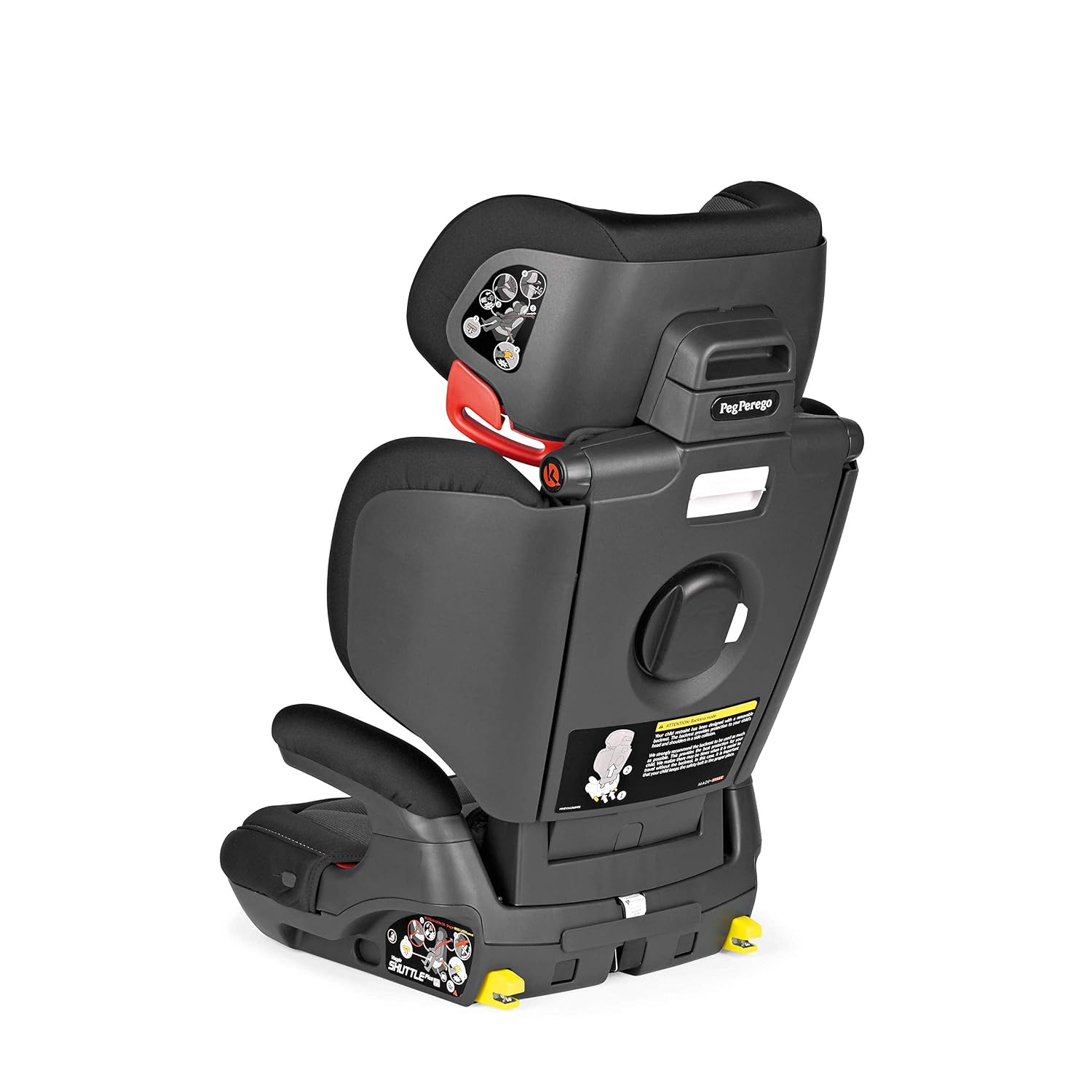 Peg Perego Viaggio Shuttle Plus 120 - Booster Car Seat - for Children from 40 to 120 lbs - Made in Italy - Crystal Black (Black)