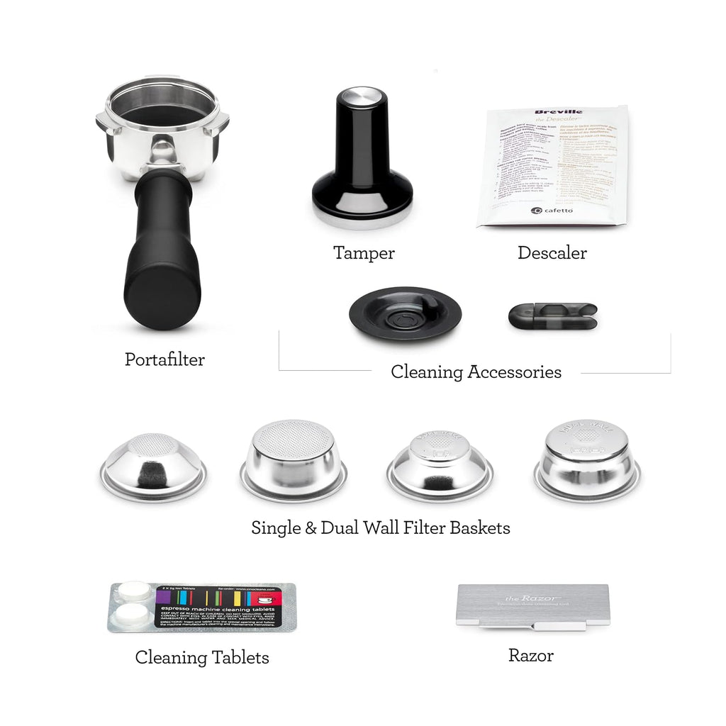 Breville Bambino Plus Espresso Machine BES500BTR, Black Truffle