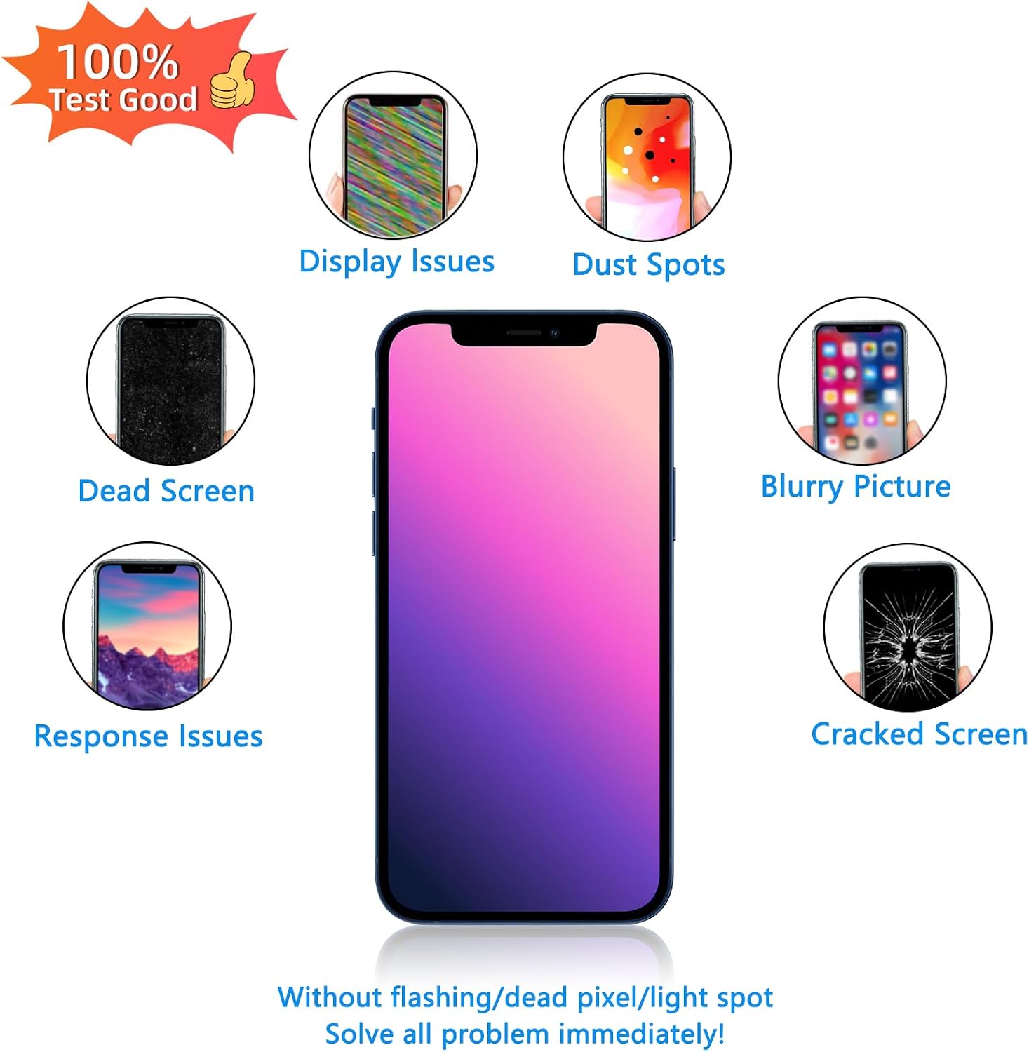 for iPhone 16 Promax Screen Replacement 6.9 inch, 3D Touch LCD Screen Display Digitizer Frame Assembly Repair Kit with Waterproof Seal+Repair Tools+Screen Protector for A3296,A3084,A3295,A3297