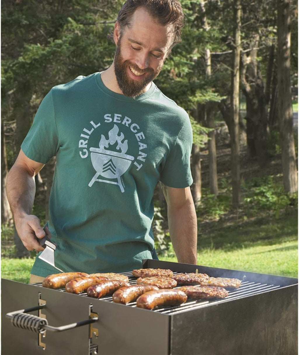 Guide Gear Heavy-Duty Park-Style Charcoal BBQ Grill for Camping, Outdoor Cooking, Backyard, Patio, Camp Grilling Barbecues, 20.5 x 20.5 x 8.25'h.