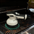 Electric Grill Brush BBQ Bristle-Free Electric Grill Cleaner Barbecue Cleaner Brushes with Replaceable Heads Grill Scrubber for Outdoor Grill - Suitable for All Kinds of Grill