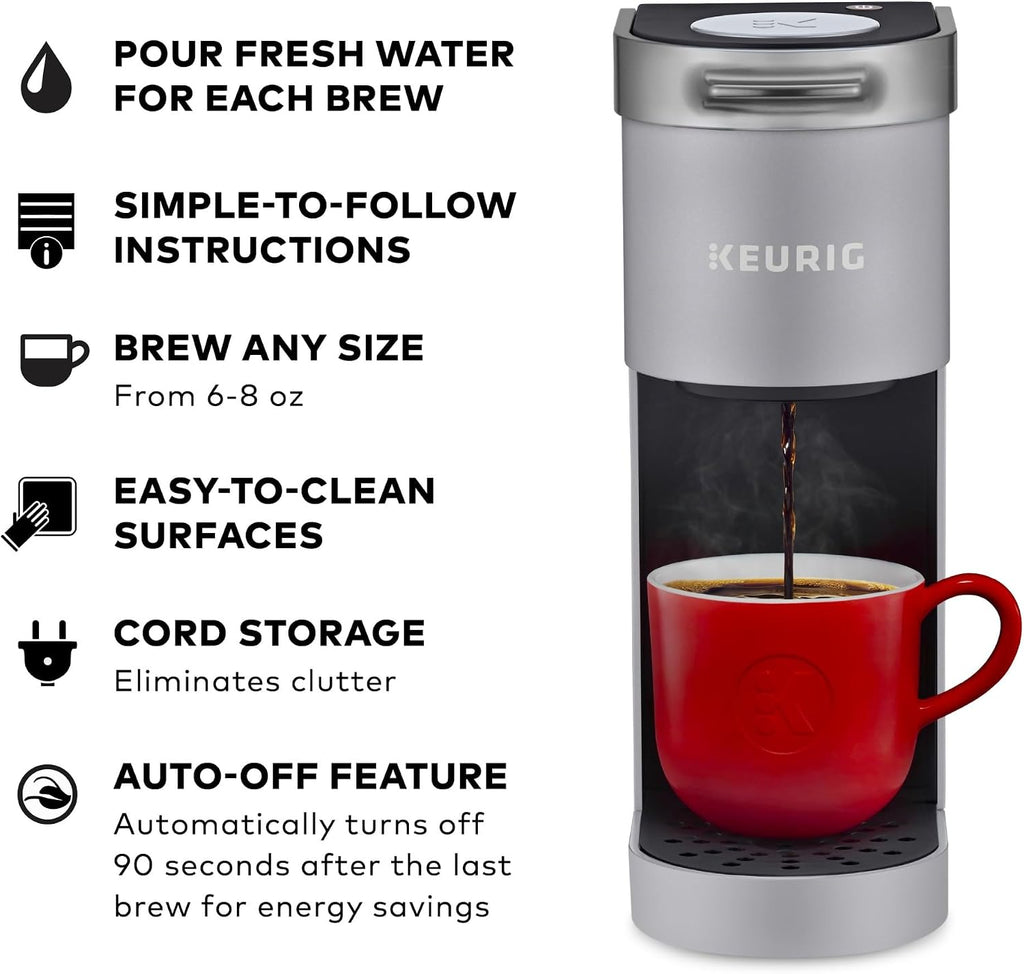 Keurig K-Suite Premium In-Room Hospitality Coffee Maker, Single Cup, Silver/Black