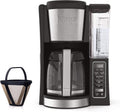 Ninja 12-Cup Programmable Coffee Maker with Classic and Rich Brews, 60 oz. Water Reservoir, and Thermal Flavor Extraction (CE201), Black/Stainless Steel