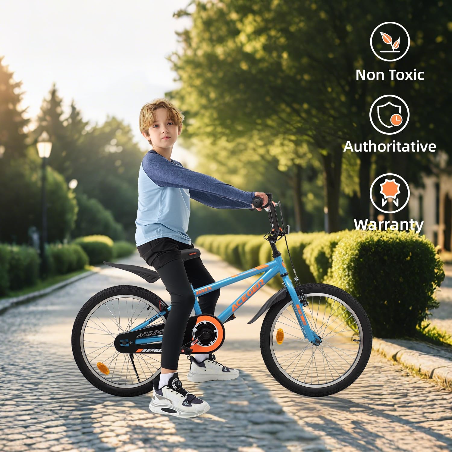 ACEGER Kids Bike for Ages 2-12 Years Old Boys Girls and Toddler, 12 14 16 18 Inch Children Bicycle with Training Wheels, 20 Inch Bike with Kickstand, Multiple Colors.