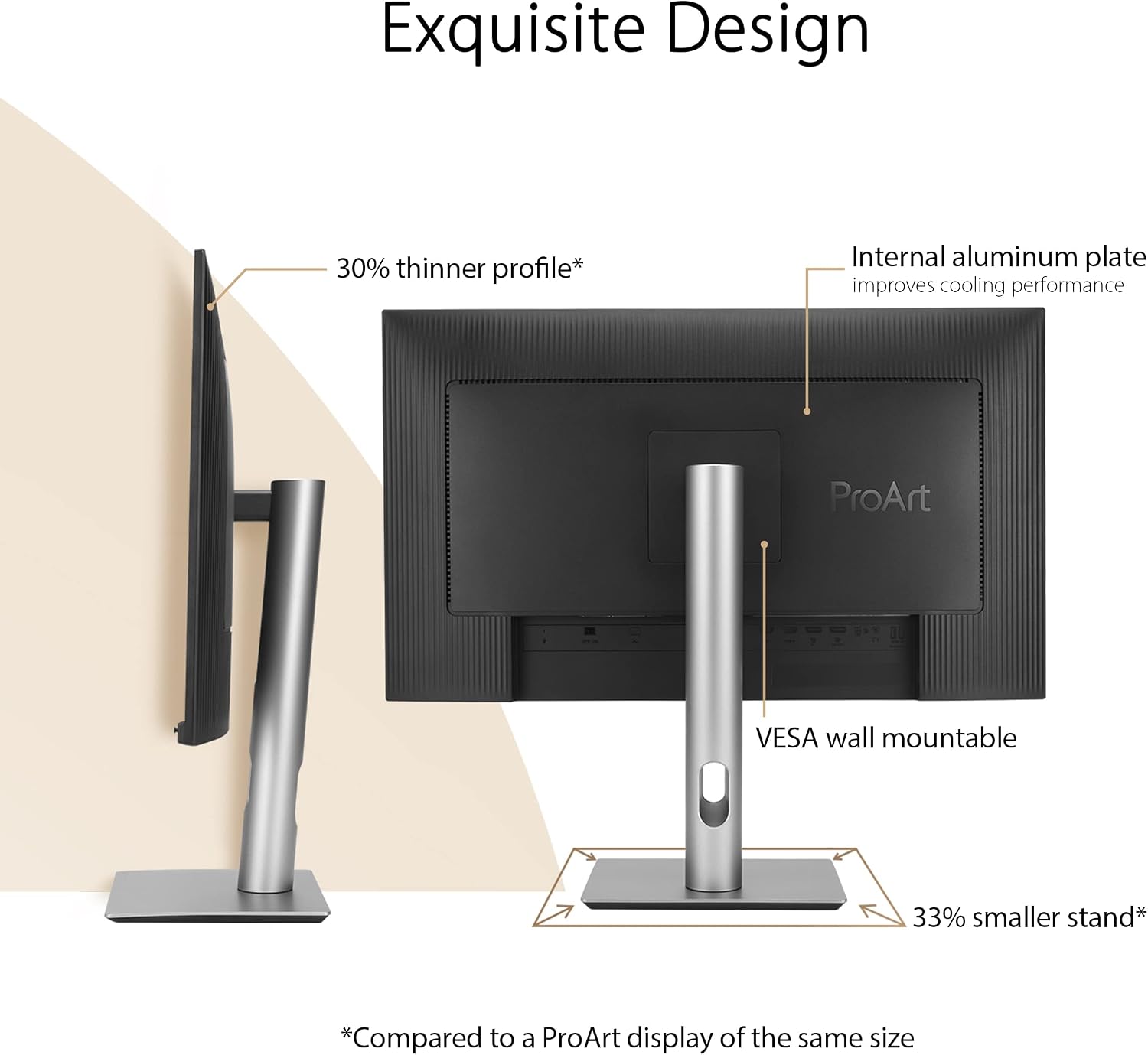 ASUS ProArt Display 27' 4K HDR Professional Monitor (PA279CRV) - IPS, UHD (3840 x 2160), 99% DCI-P3/Adobe RGB, ΔE < 2, Calman Verified, USB-C PD 96W, DisplayPort, Daisy-Chain, Ergonomic, 3yr Warranty