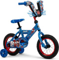Huffy Disney and Marvel 12/16 Inch Boy's Bike for Kids, Multiple Color Options and Designs Available, Ideal for Ages 3+ Years Old, Removable Training Wheels, Adjustable Seat, Simple Coaster Brake