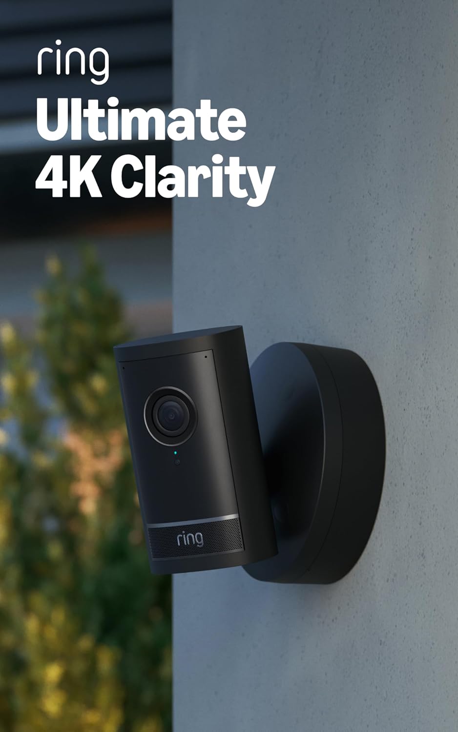 Ring Outdoor Cam Pro, Wired (newest model), White with Hardwired Kit for Cameras