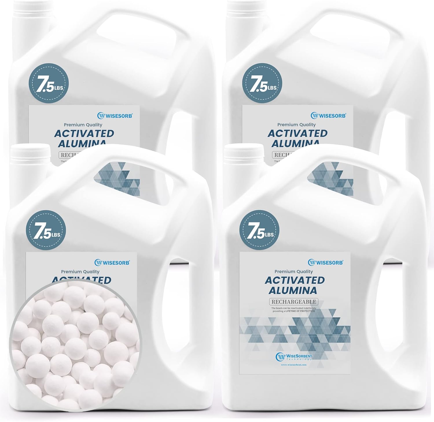 Wisesorb 30 LBS Activated Alumina, Alumina Desiccant Great for Filament Drying, Reusable Dessicant Dehumidifiers Desiccant Moisture Absorber Prevent Wet Filament