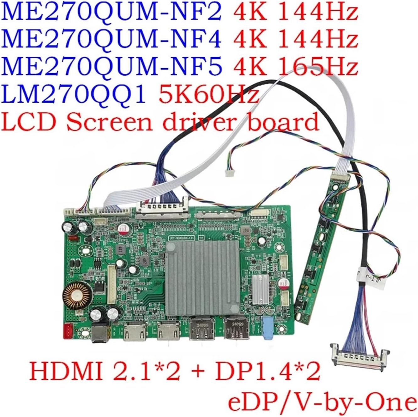 For ME270QUM-NF4 NF5 LCD Screen Driver Board 4K144Hz/165Hz LM270QQ1 5K60Hz Display Control Motherboard(ME270QUM-NF4)
