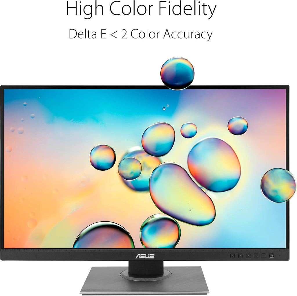ASUS ProArt Display PA278QV 27' WQHD (2560 x 1440) Monitor, 100% sRGB/Rec. 709 ΔE < 2, IPS, DisplayPort HDMI DVI-D Mini DP, Calman Verified, Eye Care, Anti-Glare, Tilt Pivot Swivel Height Adjustable