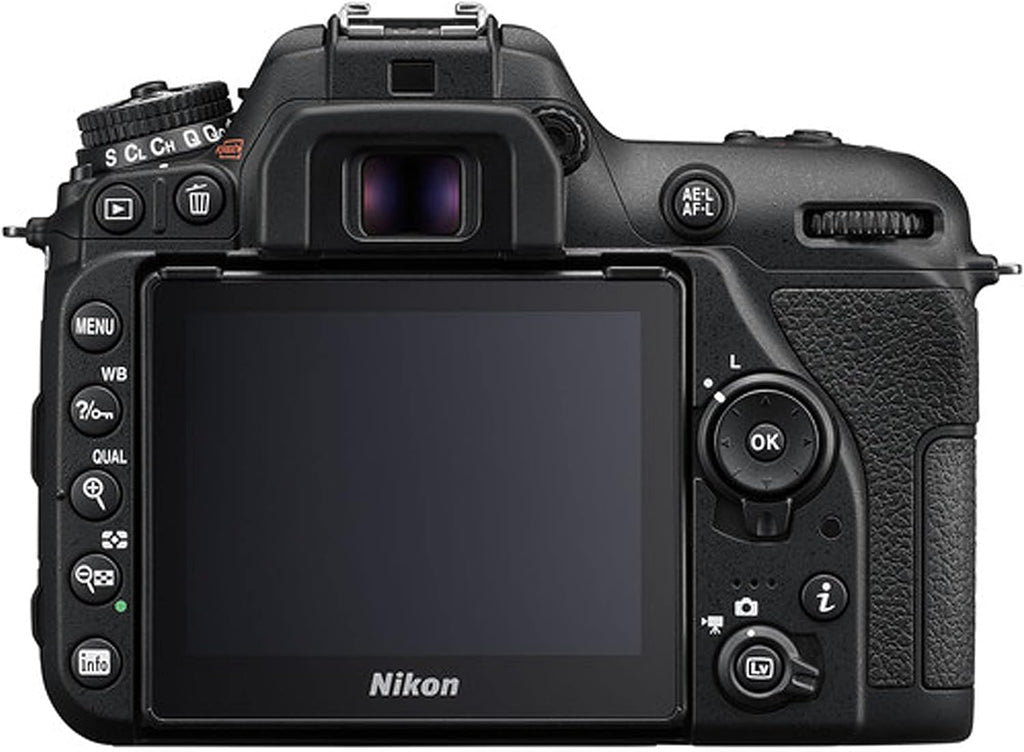 Nikon D7500 DSLR Camera Kit with 18-55mm VR & 70-300mm Lenses + 128GB Memory, LED Light, Microphone, Spare Battery, Filters, Case, Tripod, and More (47pc Video Bundle) (Renewed)