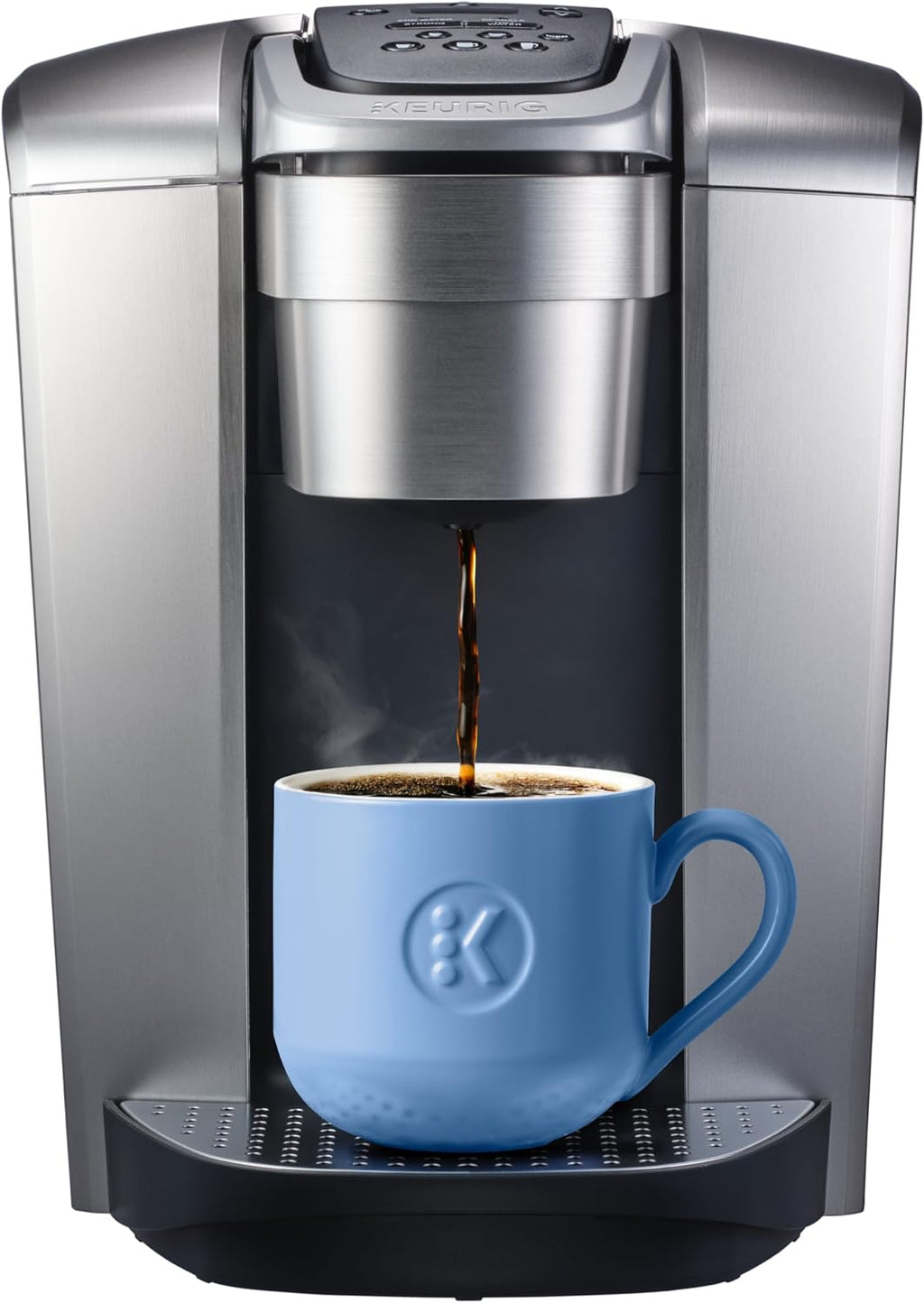 Keurig K-Elite Single Serve K-Cup Pod Programmable Coffeemaker (Brushed Silver)