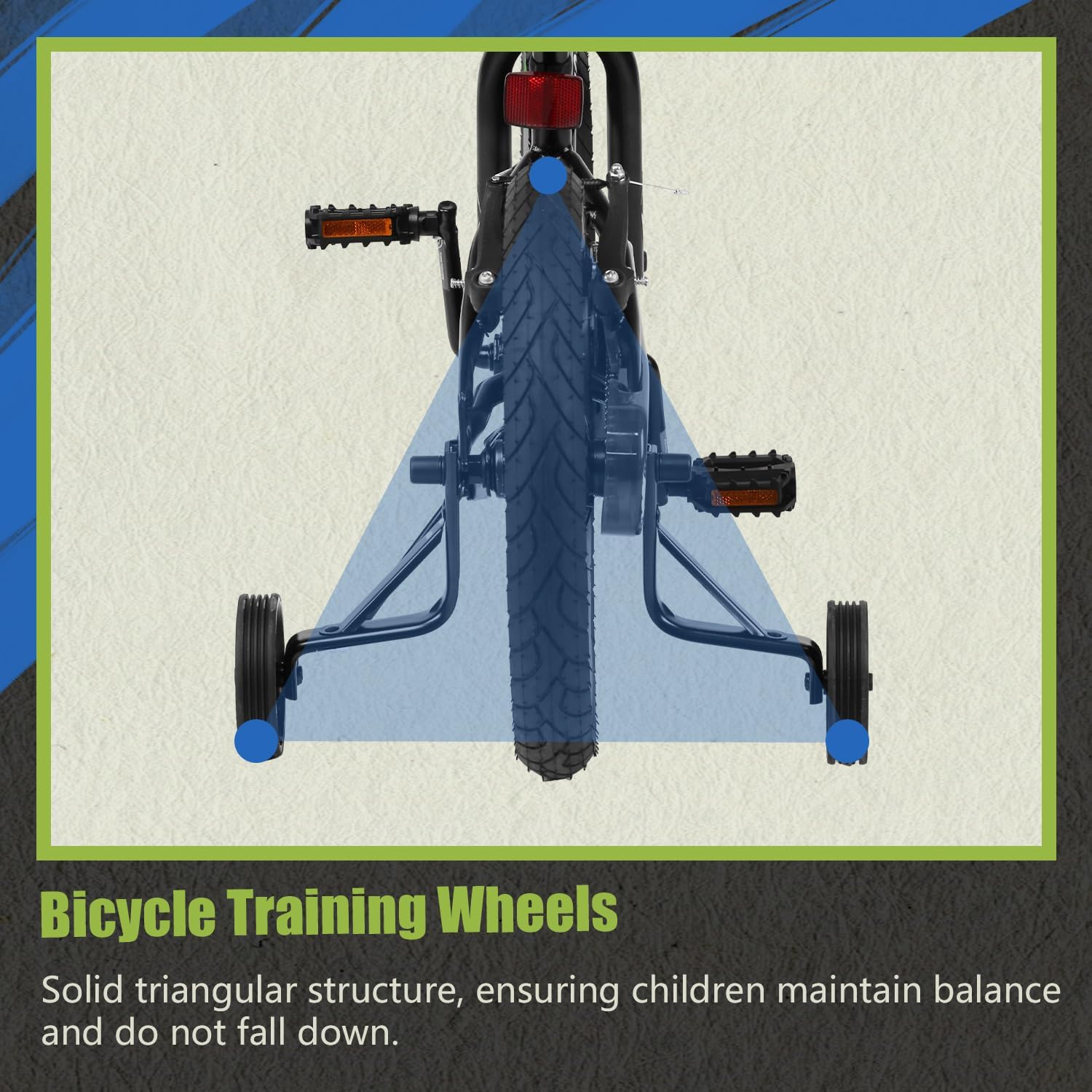 Glerc Kids Bike for Ages 1-8 Years Old, 12-16 Inch BMX Style Kids Bicycle with Training Wheels, Boys Bike for Children and Toddler, Multiple Colors