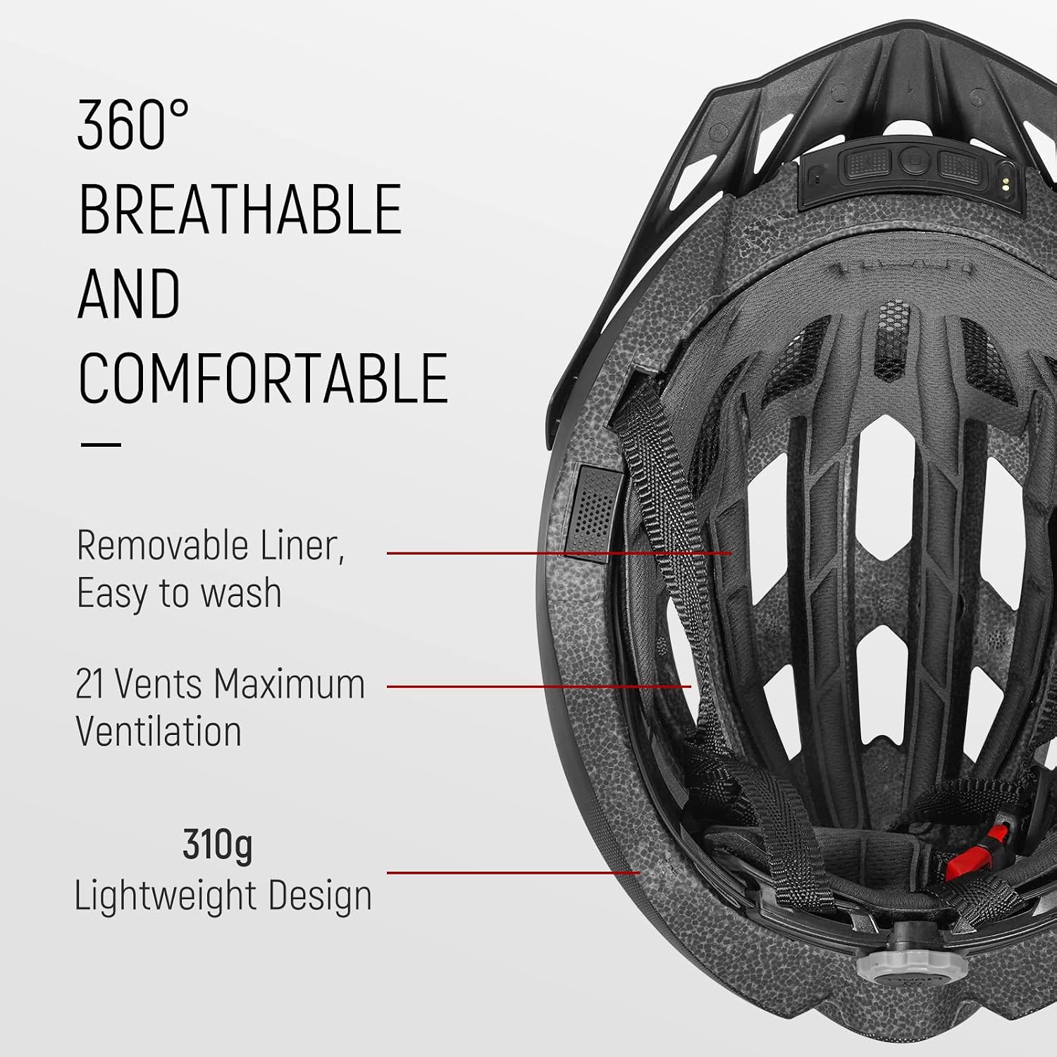 LIVALL MT1 Neo Bluetooth Bike Helmet with Speakers & Built-in Microphone, Fall Detection, Mountain Bike Helmet with Turn Signals & Brake Warning Light, MTB & Road Bike Helmet for Adults Men Women