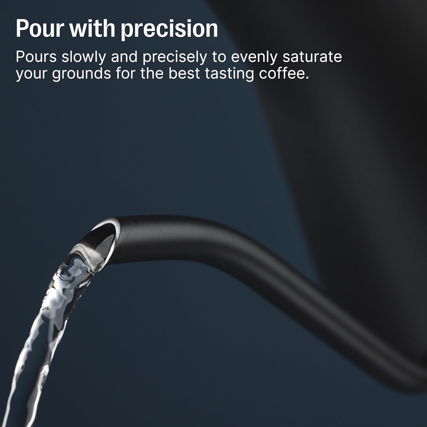 Fellow Stagg EKG Pro Electric Gooseneck Kettle - Pour-Over Coffee and Tea, Quick Heating, Precise Temperature Control, Scheduling, Built-in Brew Timer, Hazy Blue, 0.9 Liter