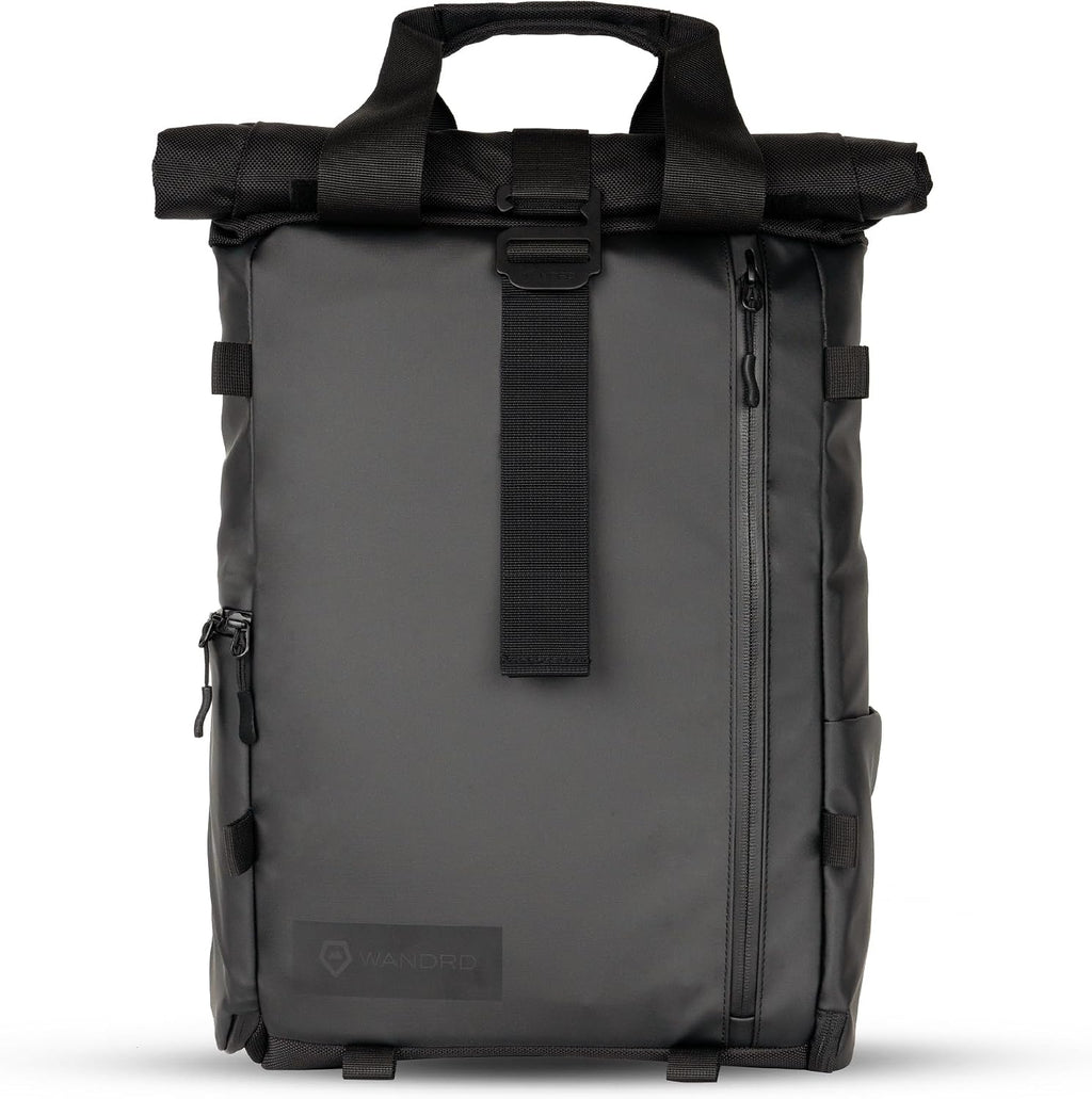 WANDRD PRVKE Lite: Weather-Resistant Travel & Camera Backpack with Laptop Sleeve, Quick Side Access, Clamshell Opening – Ideal Photography & Travel Bag (Black)