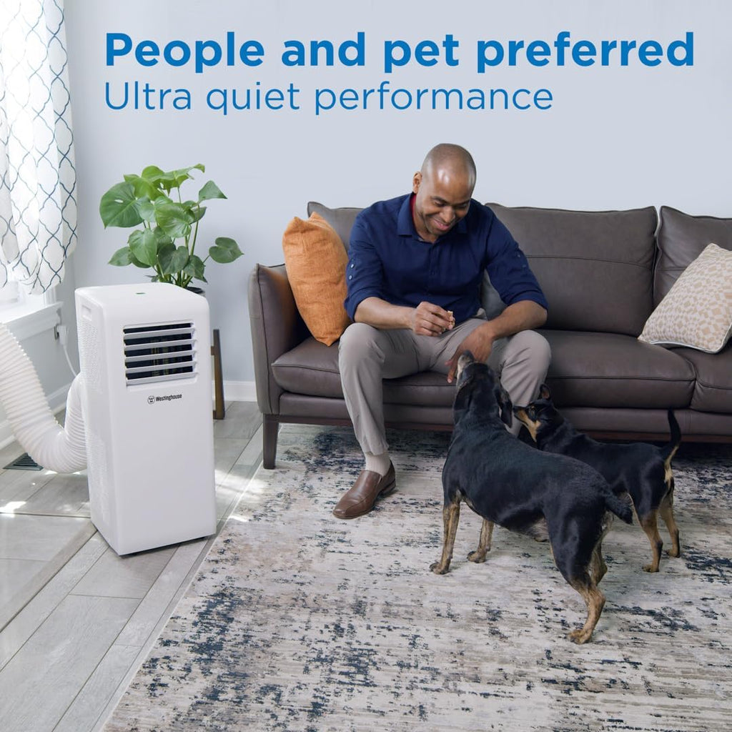 Westinghouse 10,000 BTU Portable Air Conditioner with Home Dehumidifier, Remote Control - For Rooms Up To 450 Square Feet