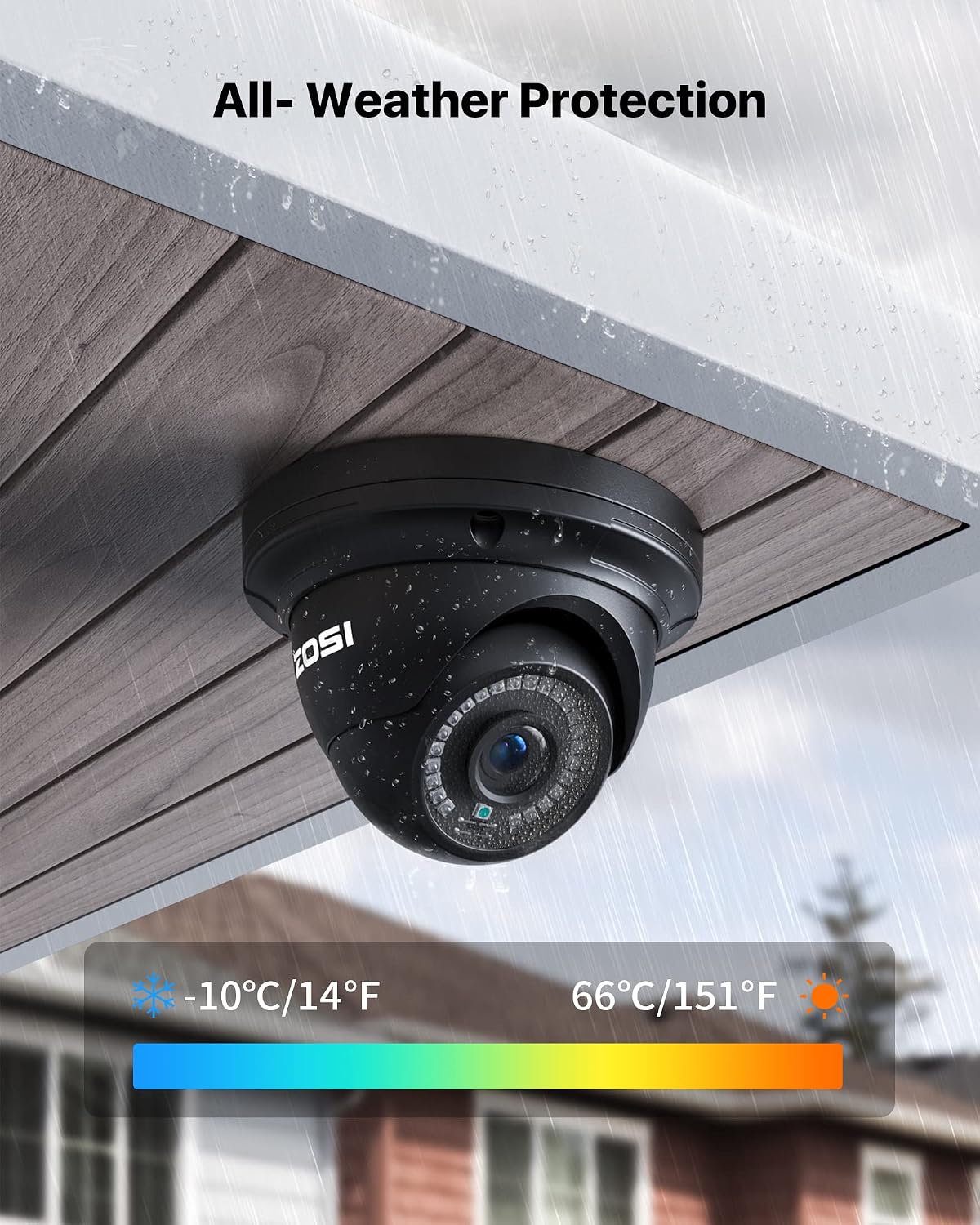 ZOSI H.265+ 4K 16CH PoE Security Camera System, 8 X Wired 5MP (3K) Dome PoE IP Cameras Outdoor Indoor, 16CH NVR with 4TB HDD for 24/7 Recording, 80ft Night Vision, Motion Detection, Remote Access