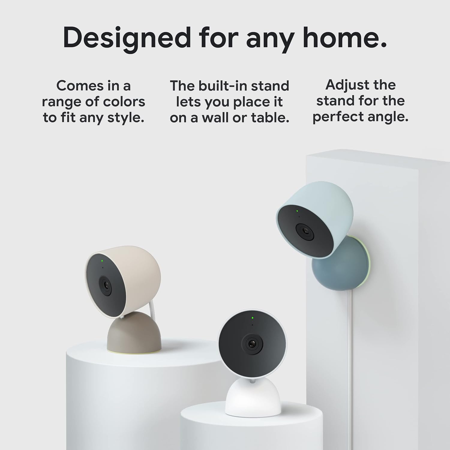 Google Nest Security Cam (Wired) - 2nd Generation - Fog, 1080p, Motion Only