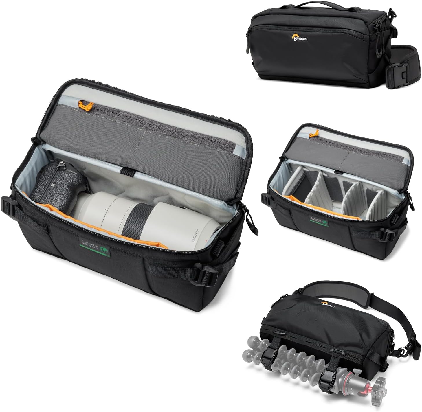 Lowepro ProTactic Lite SLX 120 AW III Camera Sling Bag, Professional Camera, Rain Cover, Lightweight Crossbody Sling Backpack, for Photographer, Videographer, Volume 5L, for DSLR/Mirrorless