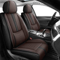 Leather Seat Covers for Mazda CX-50 Hybrid 2025,Premium Car Seat Covers Front Set,Waterproof Car Seat Protectors with Airbag,Comfort Interior Cover Seats for Cars(Black+Brown)