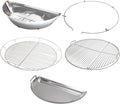 SnS Grills Slow 'N Sear® 5-Piece Cooking System - Patented Charcoal Basket with Removeable Water Reservoir, EasySpin Grate, Drip Pan for Low 'N Slow Smoking & Charcoal Grilling on Big Green Egg XL