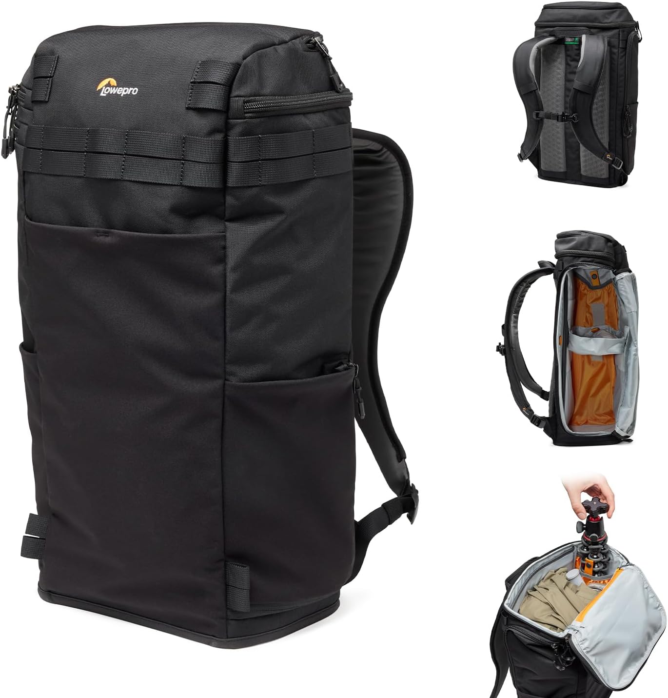 Lowepro ProTactic Lite BP 250 AW III Laptop Backpack, Top and Side access, Professional Camera Bag, DSLR/Drones/Mirrorless, Up to 16' Laptop, Rain Cover, for Photographer, Videographer, Volume 30L