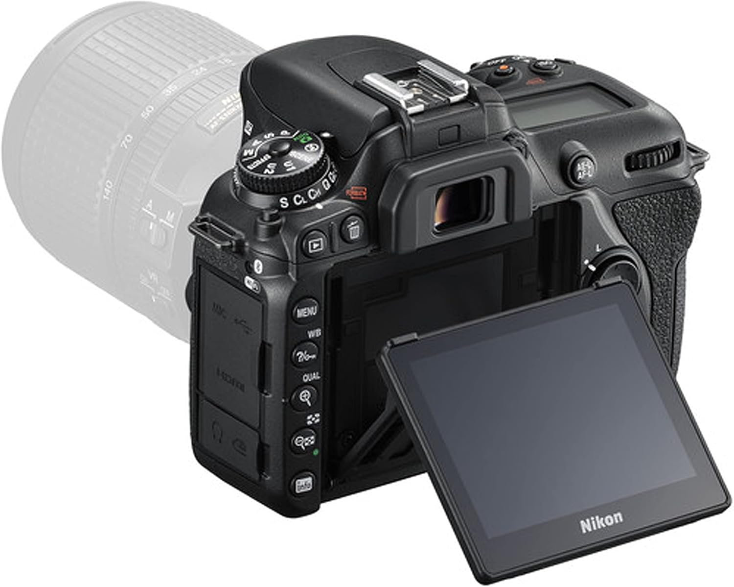 Nikon D7500 DSLR Camera Kit with 18-55mm VR & 70-300mm Lenses + 128GB Memory, LED Light, Microphone, Spare Battery, Filters, Case, Tripod, and More (47pc Video Bundle) (Renewed)