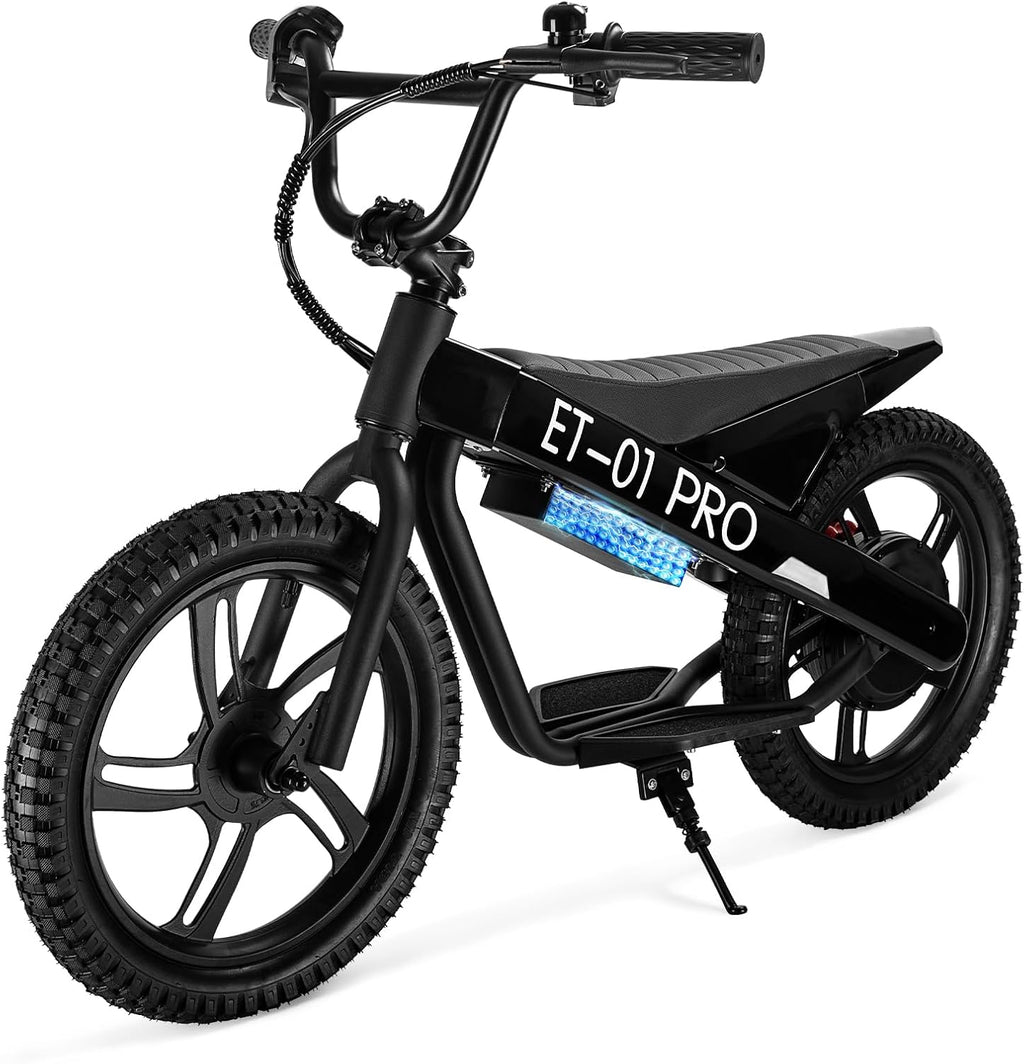 Kids Electric Bike, 350W Motor, 15.5 MPH, 36V 5.2Ah, 10 Miles, 16' Tires, Dual Braking System, Suitable for Riders Aged 6 and Above, Youth Off-Road Electric Bicycle