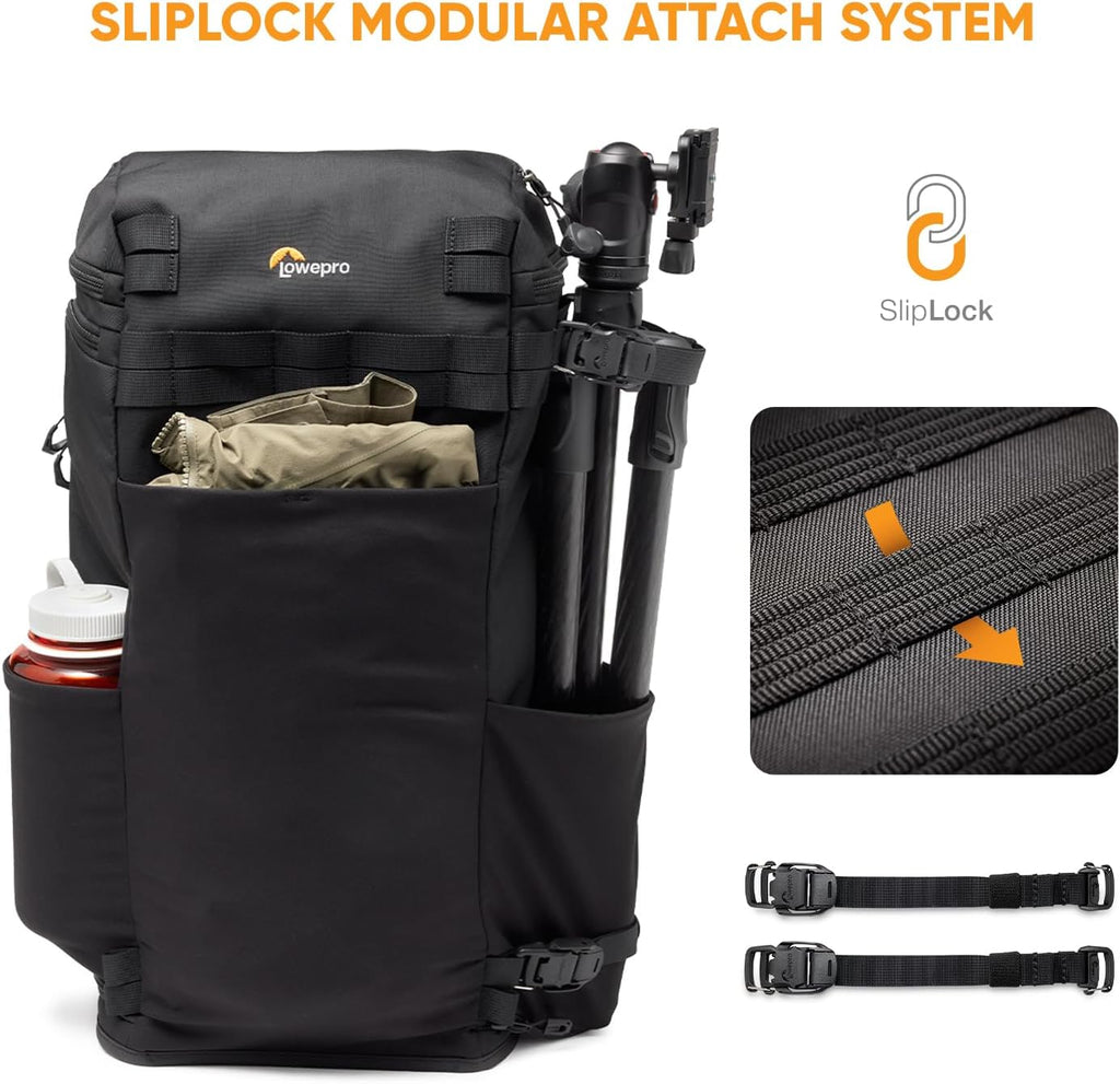 Lowepro ProTactic Lite BP 250 AW III Laptop Backpack, Top and Side access, Professional Camera Bag, DSLR/Drones/Mirrorless, Up to 16' Laptop, Rain Cover, for Photographer, Videographer, Volume 30L
