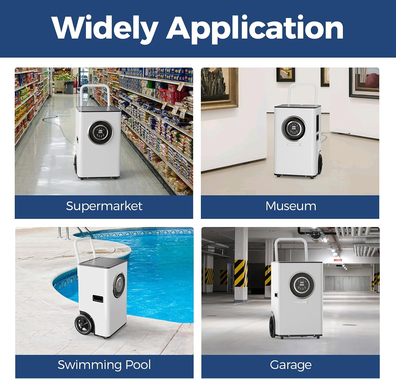 ALORAIR 110 PPD Commercial Dehumidifier with Pump & Drain Hose, LGR Tech Dehumidifiers for Large Room, Basement, Warehouse, Industrial Space, 5 Years Limited Warranty, Sentinel Elite50X