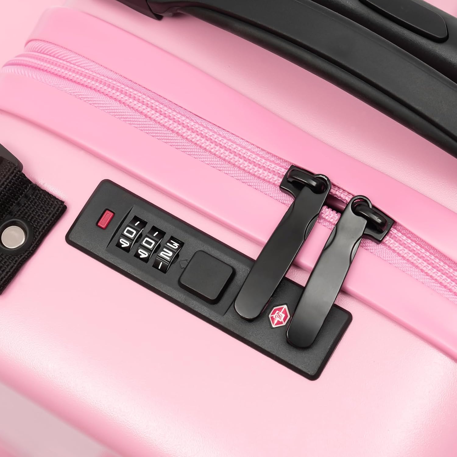 Kids Ride-On Luggage 20' with Spinner Wheels, Children's Travel Suitcase with Seat & Password Lock, Pink Cartoon Carry-On Trolley for Ages 1-6