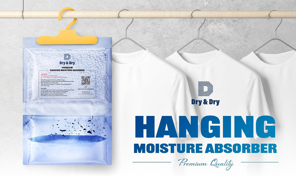 Dry & Dry 70 Pack [7 OZ] Moisture Absorbers - Home & Basement Dehumidifiers
