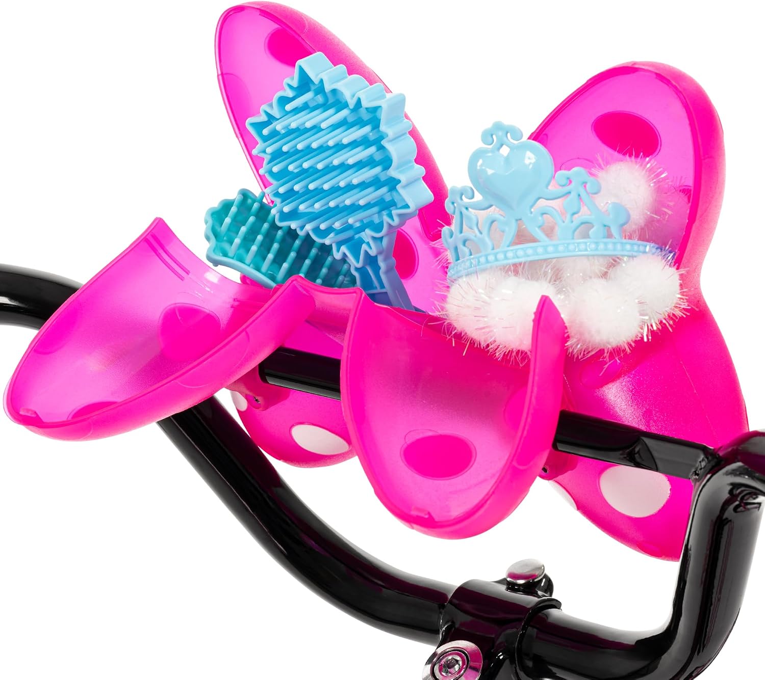 Huffy Disney Girls' Bikes, 12/16 Inch Sizes, Ages 3+ Years Old, Disney Princess, Minnie Mouse, Frozen Bicycles, Characters, Removable Training Wheels, Streamers, Easy Assembly, Durable, Safe