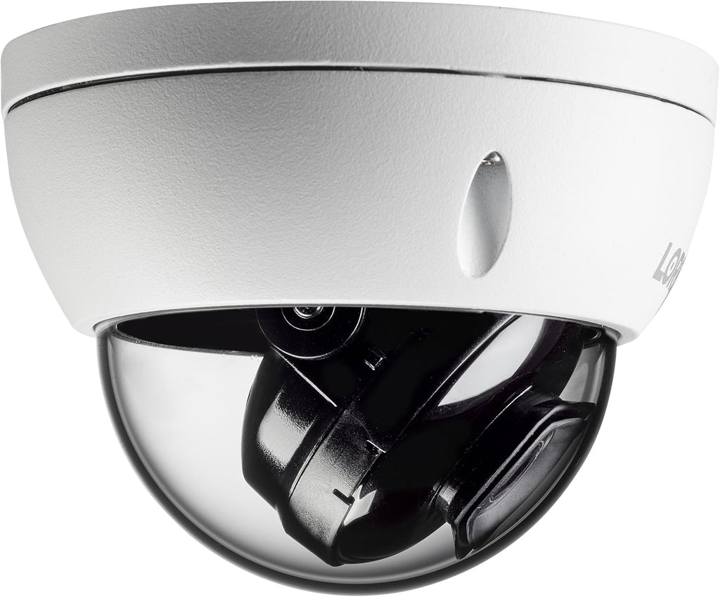 Lorex 4K IP Wired Dome Security Camera | Listen-in Audio | IK10 Vandal Proof Rating | Person and Vehicle Detection | Color Night Vision | IP67 Weatherproof | White
