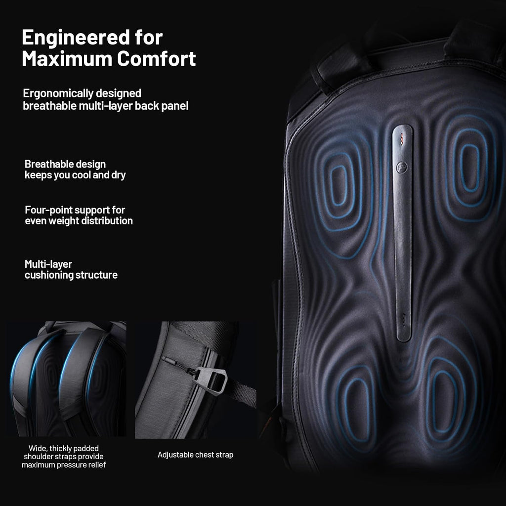 PGYTECH OneGo 2 Camera Backpack 25L with Laptop/iPad Compartment Waterproof Camera Backpack for Urban & Travel Photography Compatible with Sony/Canon/Nikon/DSLR Mirrorless Cameras, Matte Black