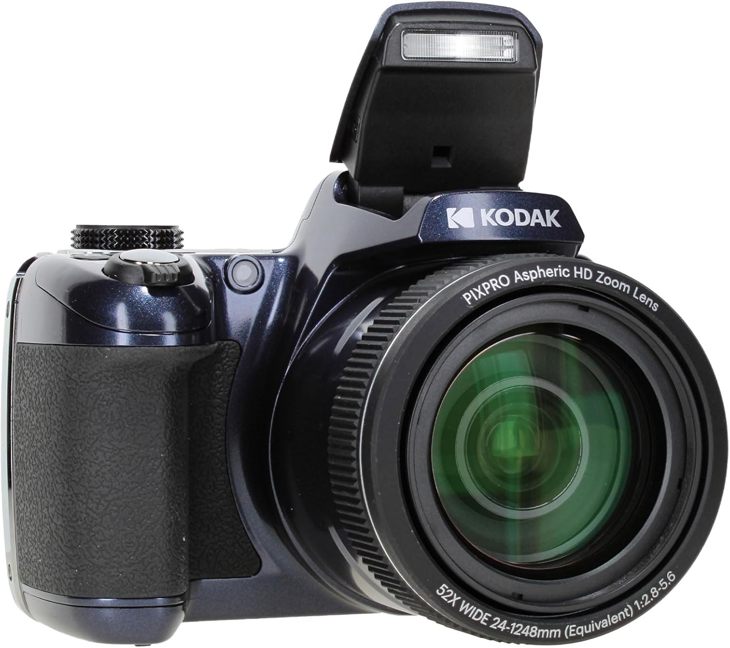 KODAK PIXPRO AZ528 Astro Zoom BSI-CMOS Bridge Vlogging Digital Camera 16MP 52X 1080p Wi-Fi (Midnight Blue) Bundle with 64GB Memory Card + Vlogger Tripod + Bag + Cleaning Kit + More Accessories