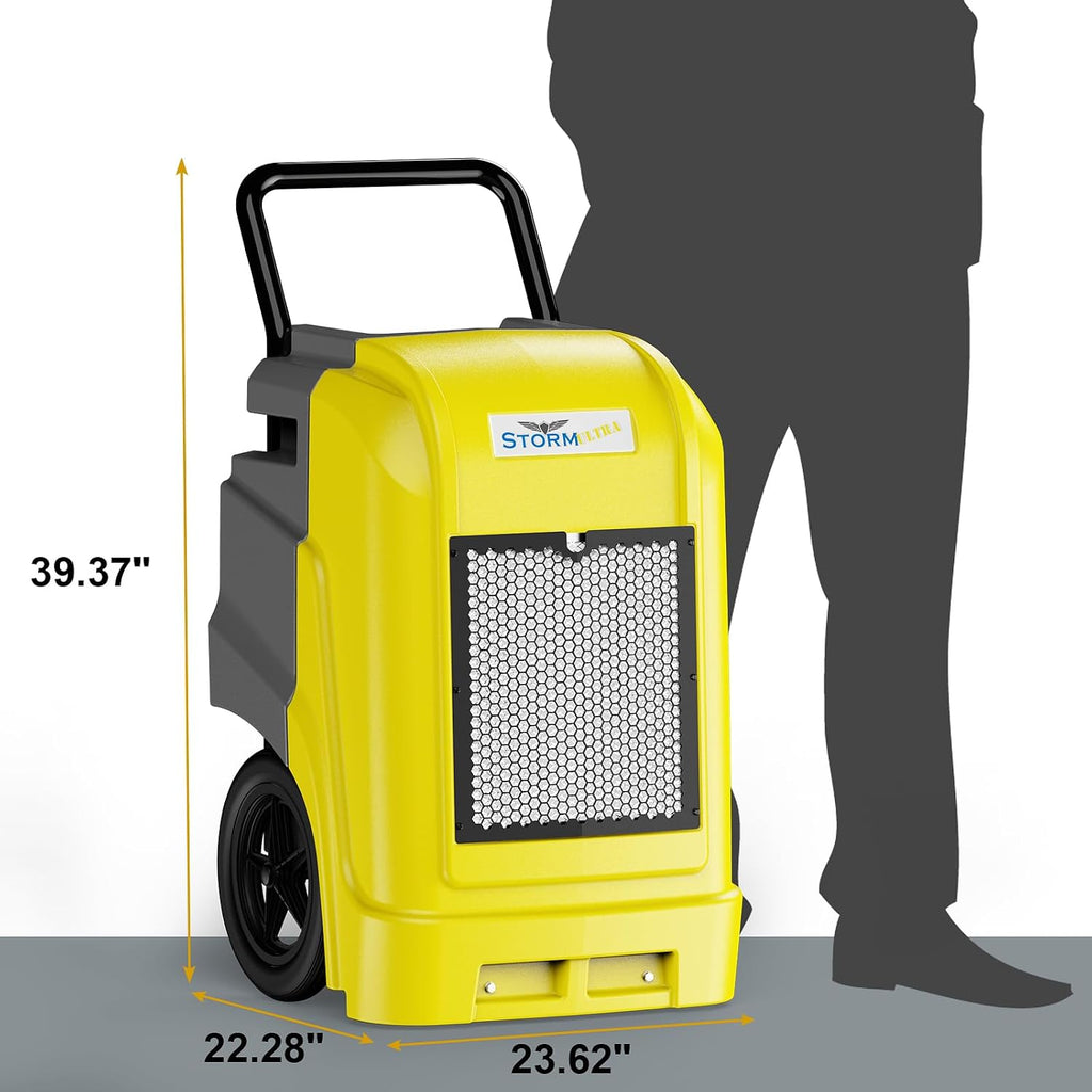 ALORAIR 190 PPD LGR Commercial Dehumidifier with Pump & Drain Hose, Smart APP Control up to 2,600 Sq.Ft Industrial Dehu for Home, Water Damage Restore, Basements, Job Sites, 5 Years Limited Warranty