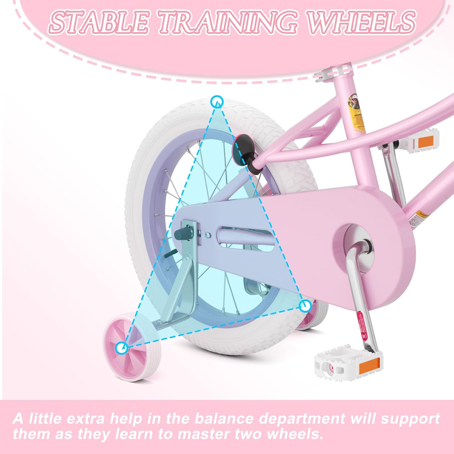 XJD Girls Bike for 2-12 Years Old Kids 12 14 16 20 Inch Toddler Bike,Retro Style Kids Bike with Training Wheels, 20 Inch Girl Bicycle with Kickstand