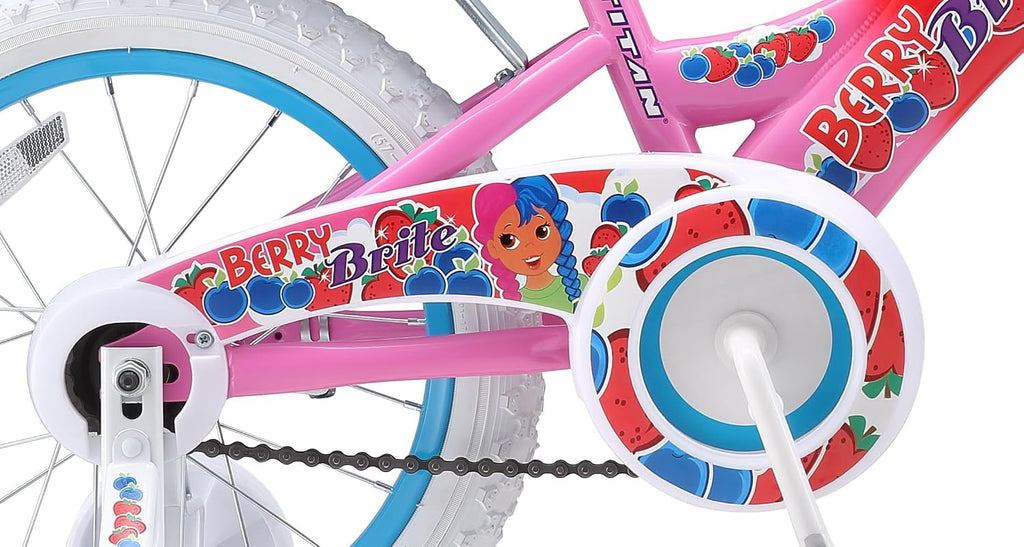 Titan Girls BMX Bike for Kids Ages 4-7, 16-Inch Wheels, 9-Inch Frame, Training Wheels, Toy Seat, Doll Basket, Streamers, First Bike, Princess Bicycle, Gift for Girls | for Kids, Training Wheels, Toy Seat, Doll Basket, Streamers, First Bike