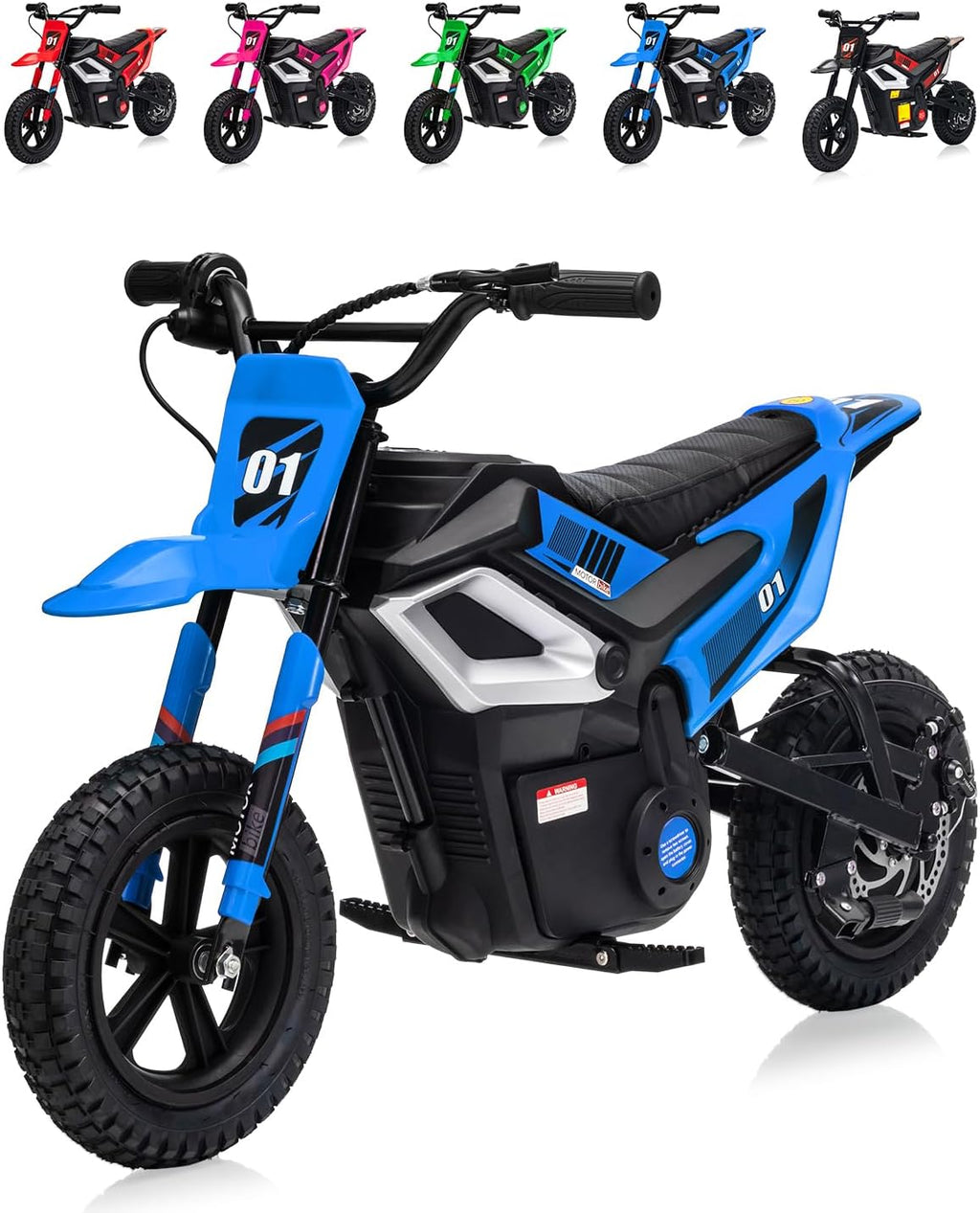 GarveeLife Electric Dirt Bike for Teens, 12' Fat Tire 350W Electric Motorcycle with 24V Battery, 14MPH Top Speed, 130 LBS Max Load, Mini Dirtbike for Kids, Mountain Off-Road Bike Fit Age 10+