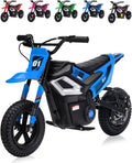 GarveeLife Electric Dirt Bike for Teens, 12' Fat Tire 350W Electric Motorcycle with 24V Battery, 14MPH Top Speed, 130 LBS Max Load, Mini Dirtbike for Kids, Mountain Off-Road Bike Fit Age 10+