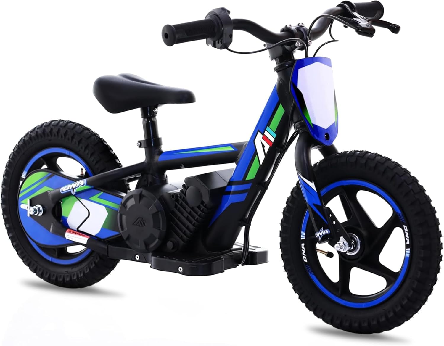 AIII Lightweight Electric Dirt Bike for Kids, 170/340W Electric Motorcycle Up to 10/12MPH, 24V Detachable Battery, Hand-Operated Dual Brakes Electric Balance Bike for Ages 3-6/5-12