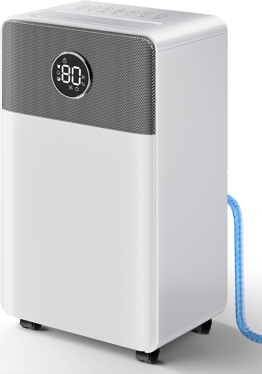 2500 Sq.Ft Dehumidifier with Drain Hose for Basement and Home Large Bedroom Bathroom, 35 Pints Dehumidifiers with Auto Shut Off, Intelligent Humidity Control, Auto Defrost, 3 Modes, 24HR Timer