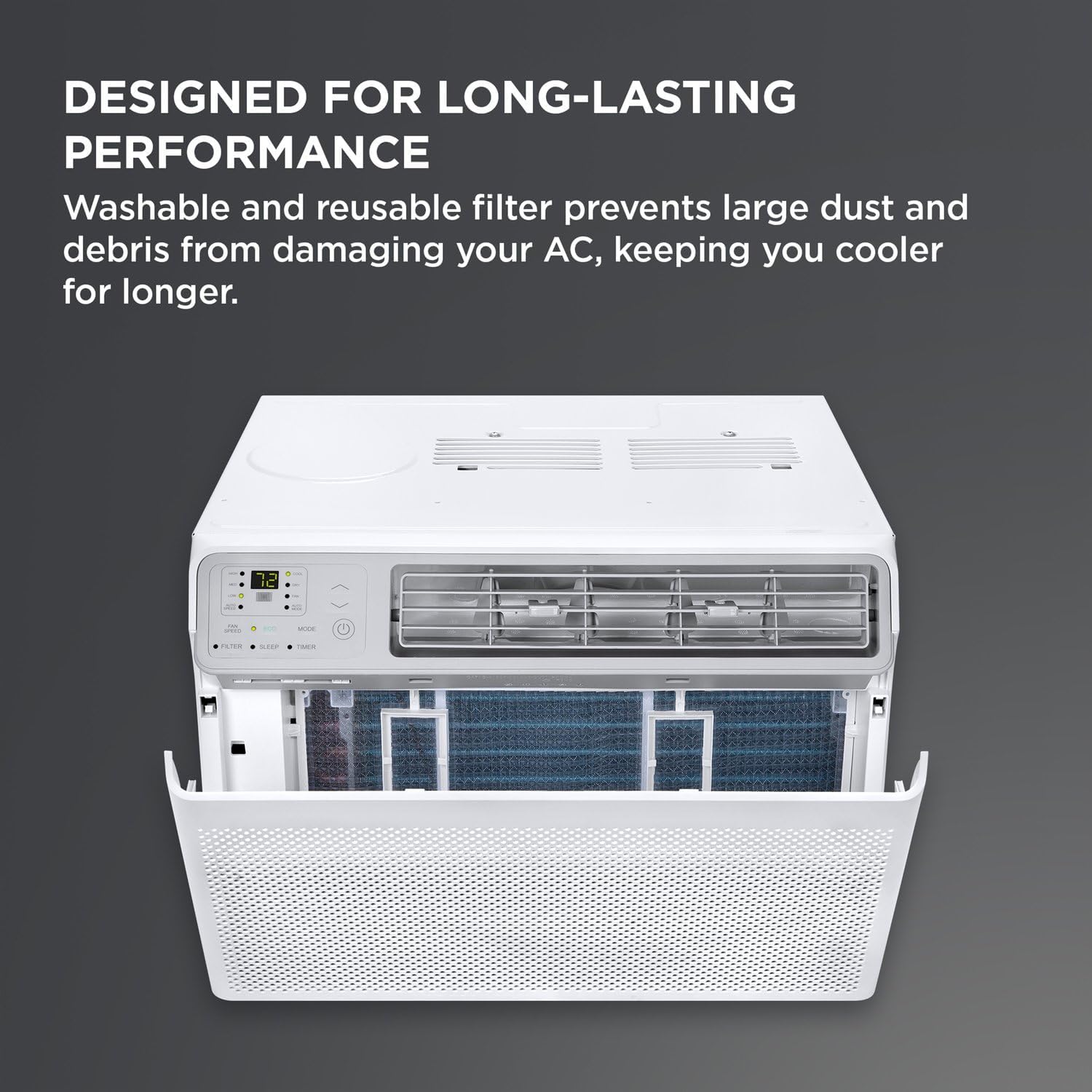 TCL 8000 BTU Smart Window Air Conditioner, Best Compact Quiet Energy Efficient AC Unit, Fan & Dehumidifier, Rooms Up To 350 Sq. Ft., Remote Control, Works with Alexa, Google Assistant & TCL Home App