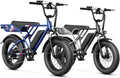 Jasion RetroVolt Electric Bike for Adults, 2000W Peak Motor- 30MPH Electric Dirt Bike, 48V 13AH Battery Mountain EBike, Max 70Miles Electric Motorcycle, 20'' X 4'' Fat Tire All-Terrain E-Bike