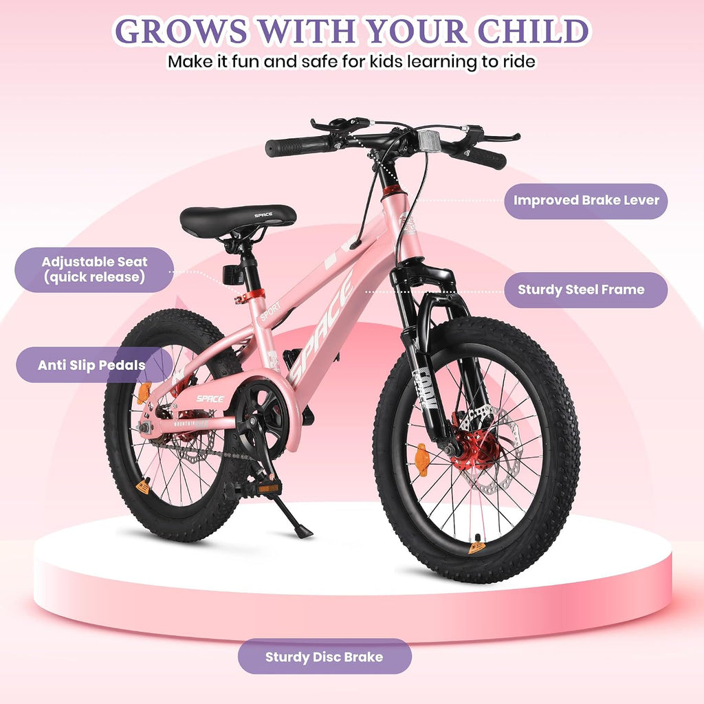 Kids Bike-18 20 Inch Bike for Boys and Girls Bicycle with Adjustable Seat and Handbrake, Bikes for Kids 7-13