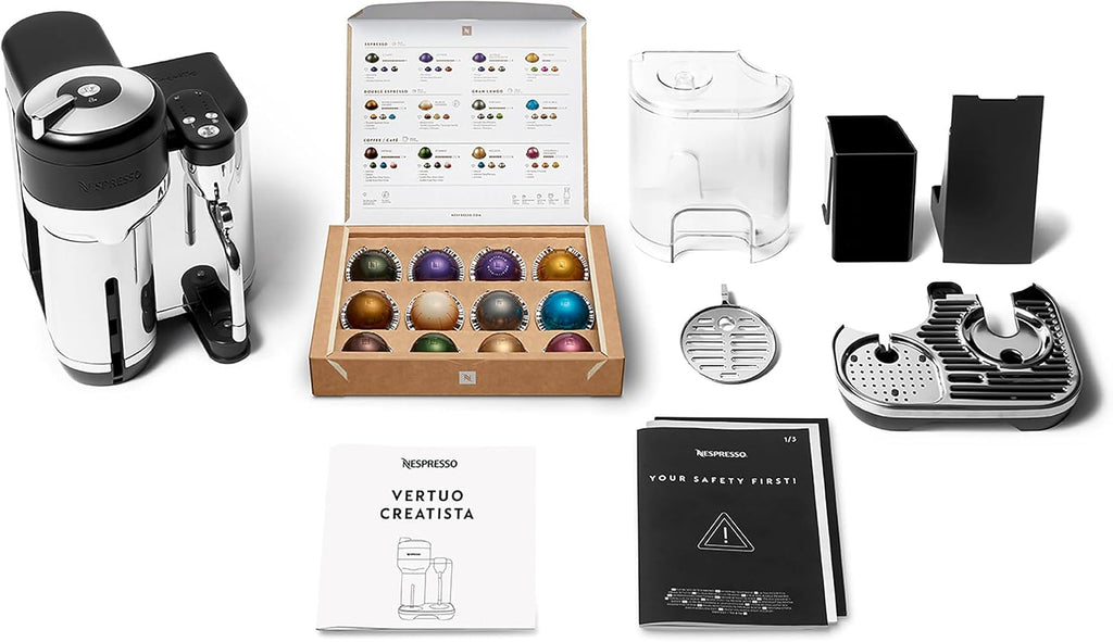 Nespresso Vertuo Creatista Coffee and Espresso Maker by Breville, Black Truffle