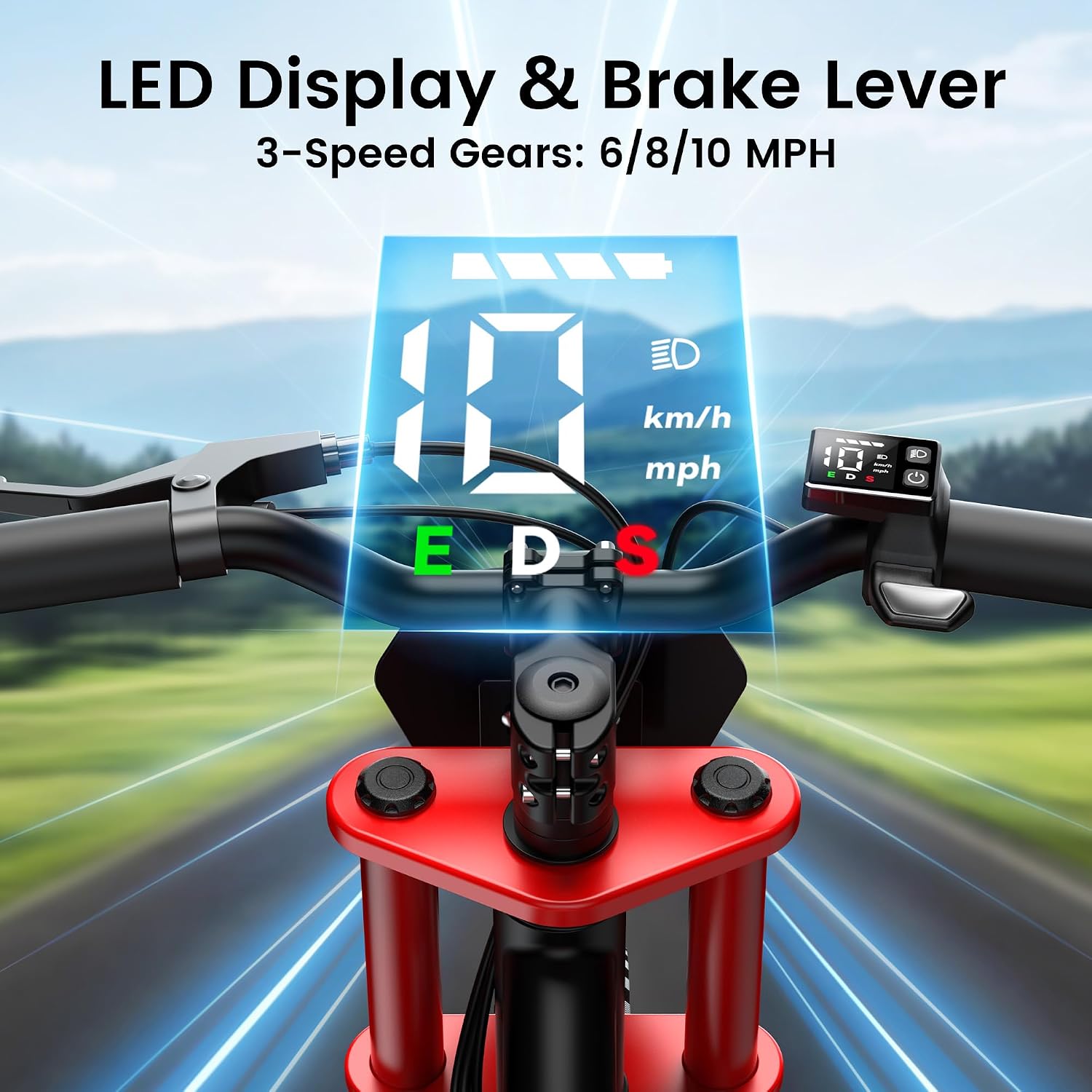 Gyroor S1 Kids Electric Balance Bike, 200W Motor 3 Speeds up to 10 MPH, 12-Inch Pneumatic Tires, 7-Color Rear Fender LED Taillight, Drum Brake, UL2272 Certified, for Ages 3-6, Black-9BD