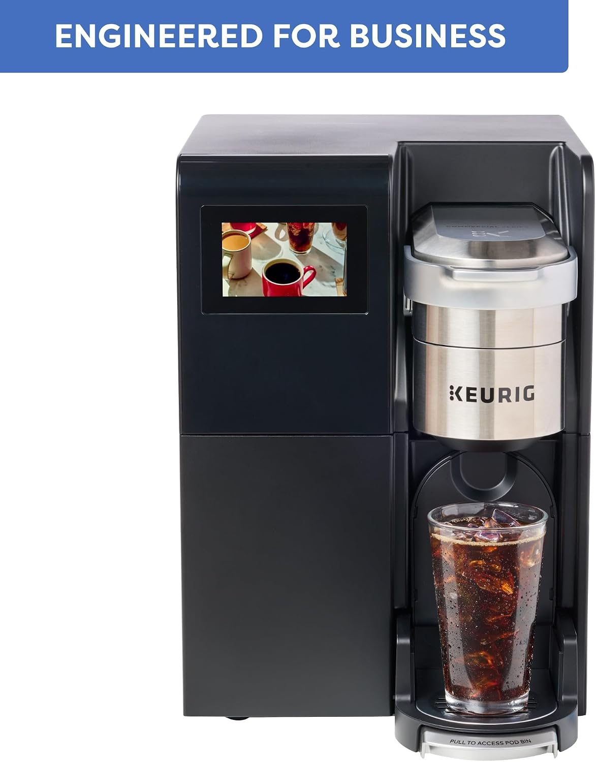 Keurig K-3550 Large Business Single Serve Coffee Maker, Plumbed, Silver/Black